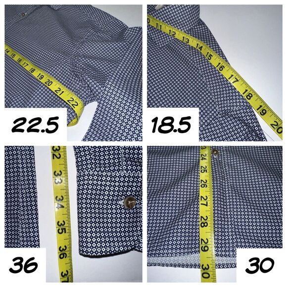 INGRAM Made in Italy 🇮🇹 long sleeve casual button-up Sz Medium - Picture 7 of 13